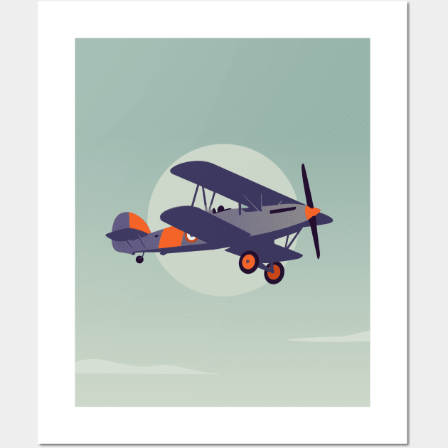 Minimalism Vintage Plane Wall Art by Zakaria Azis